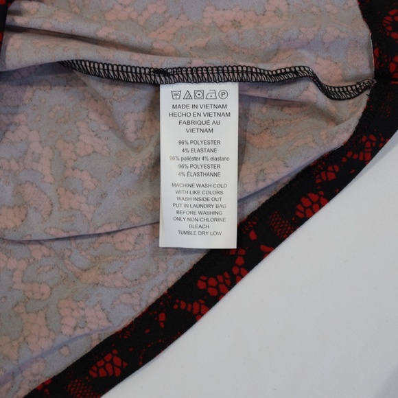 Michael Kors Women's Spaghetti‎ Straps Elastic Neck Floral Top Black/Red Size S - Picture 8 of 8